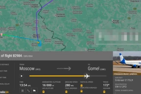 Самолет Москва-Гомель не смог приземлиться в гомельском аэропорту из-за дроновой опасности